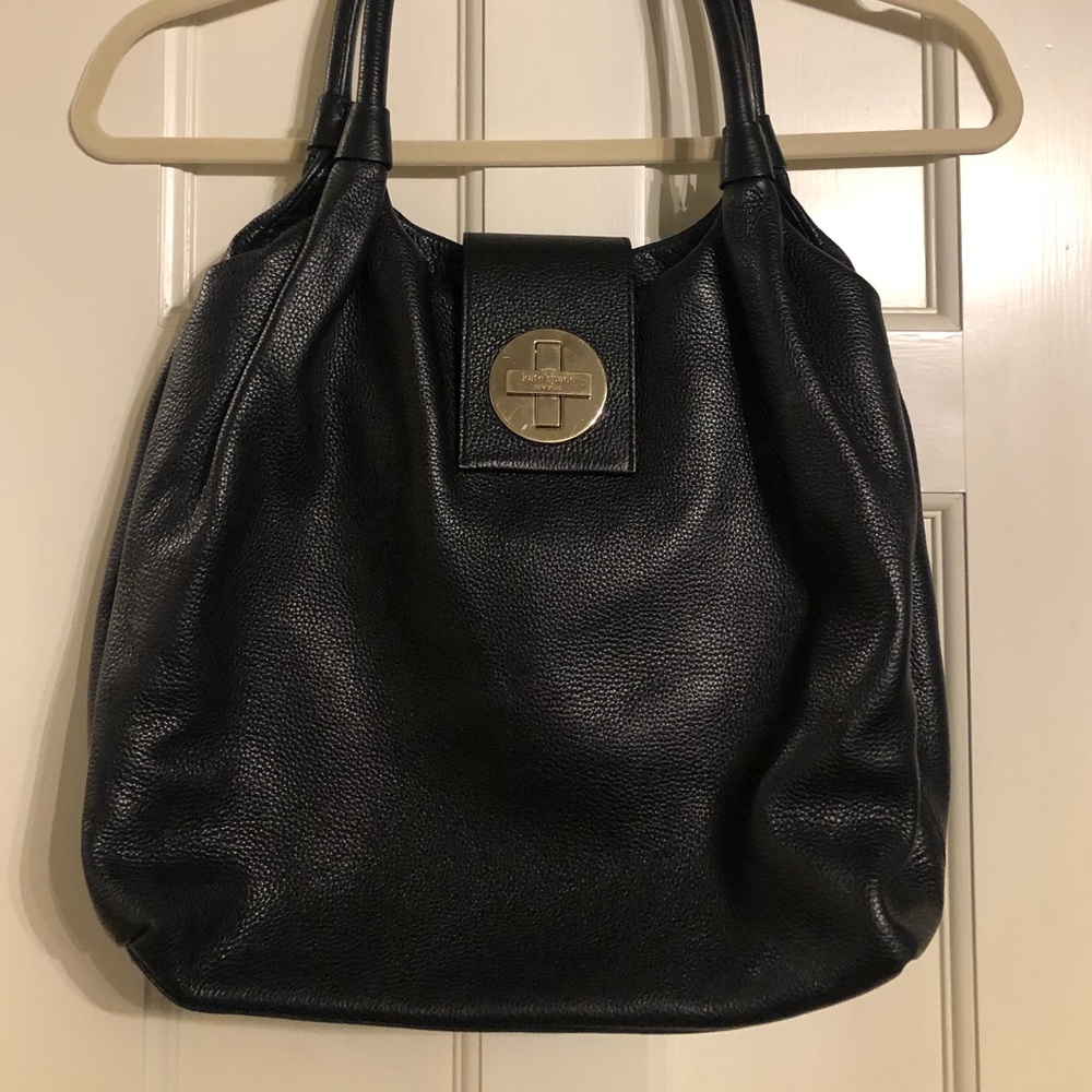 Black leather Kate Spade bag